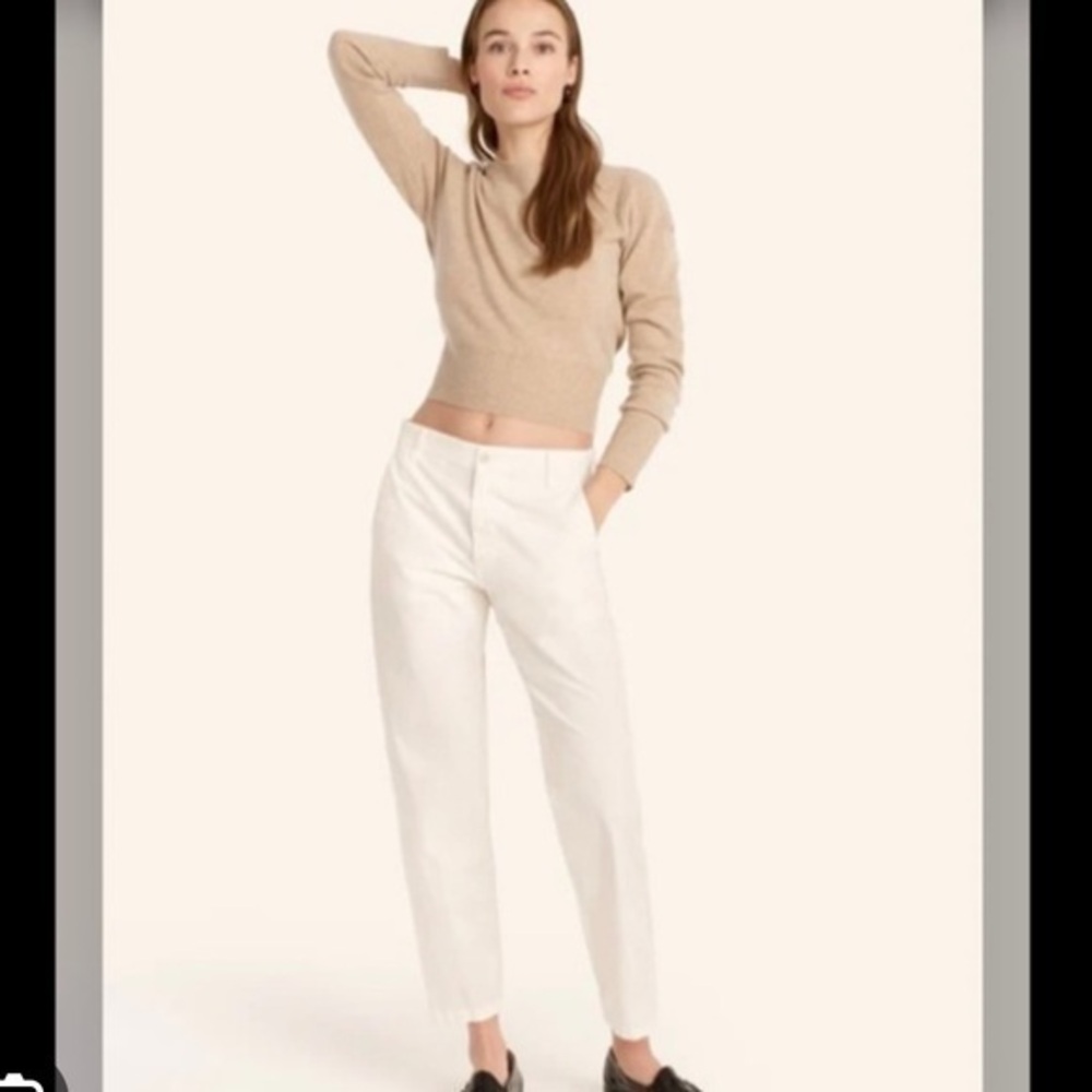 J. Crew sunwashed slim cropped chino pants size 2